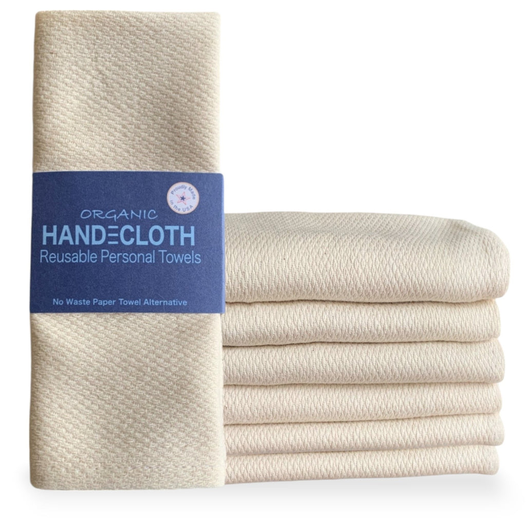 Handecloth Natural Reusable Paper Towel Set of 6